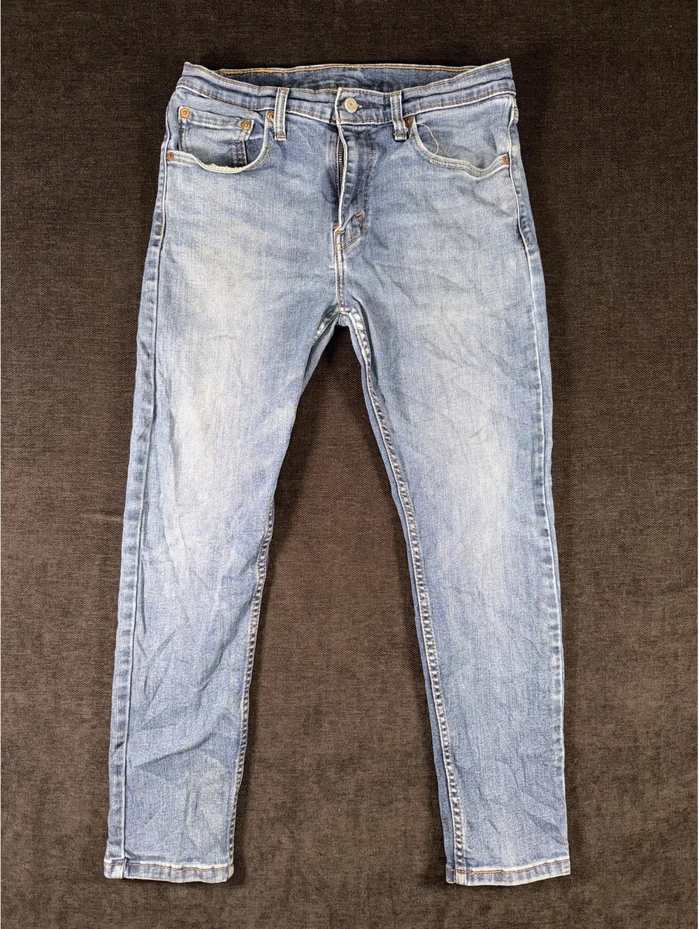 Levi's 519 Light Blue Skinny Jeans with Stretch Cotton Blend 32x30